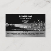 2言語圧力洗浄力洗浄ルーフ 名刺 (裏面)