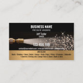 2言語圧力洗浄力洗浄ルーフ 名刺 (裏面)