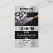 2言語圧力洗浄力洗浄ルーフ 名刺 (裏面)