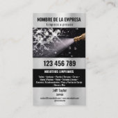 2言語圧力洗浄力洗浄ルーフ 名刺 (正面)