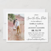 2計画の新結婚年の休日の写真 セーブザデート (裏面)