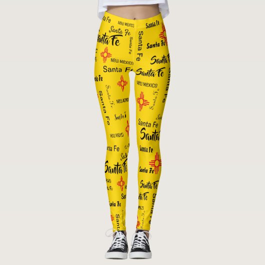 2語繰り返しニューメキシコサンタフェジア レギンス (正面)