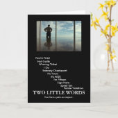2語 カード (黄色い花)