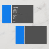 2調子(中間青および灰色) -カスタマイズ 名刺 (正面/裏面)