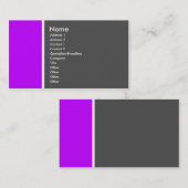 2調子(紫色および灰色) -カスタマイズ 名刺 (正面/裏面)