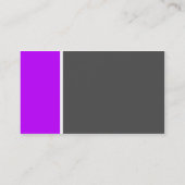 2調子(紫色および灰色) -カスタマイズ 名刺 (裏面)