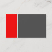 2調子(赤いおよび灰色) 名刺 (裏面)