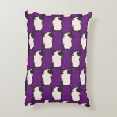 2豚ユーモアのある年誕生日選択カラーアクセントP アクセントクッション (裏面(縦))