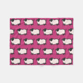 2豚ユーモアのある年誕生日選択カラーフリース フリースブランケット (正面(横))