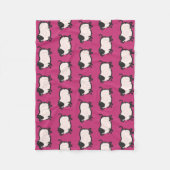 2豚ユーモアのある年誕生日選択カラーフリース フリースブランケット (正面)