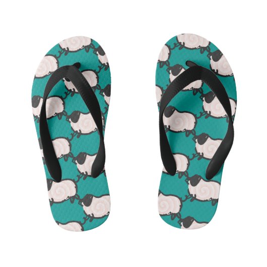 2豚ユーモアのある年2019選択カラーキッズFF キッズビーチサンダル (フットベッド)