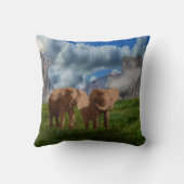 2象油絵を描クッション クッション (裏面)