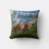 2象油絵を描クッション クッション (正面)