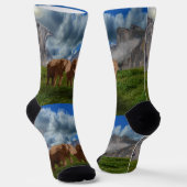 2象油絵を描クルーソックス ソックス (傾斜あり)