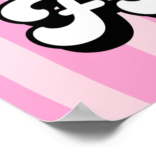 2買無料セールのサインを1枚もらう、ピンクのセールのポスター ポスター (角)