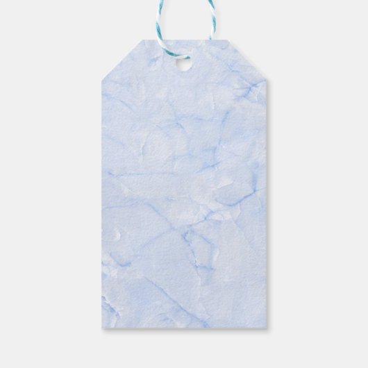 2赤いハート繰り返しパターンかわいい感謝 ギフトタグ (裏面)