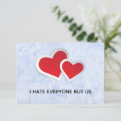2赤いハート – 私は私は私たちのタイポグラフィ以外の誰もが嫌い (スタンド正面)
