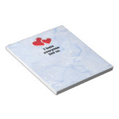 2赤いハート – 私は私は私たちのタイポグラフィ以外の誰もが嫌い ノートパッド (アングル)