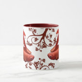 2赤Bettas マグカップ (中央)