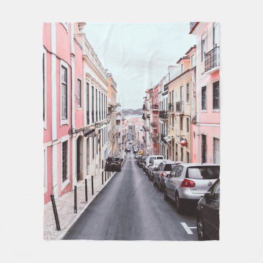 2路線の右側の車線 フリースブランケット (正面)