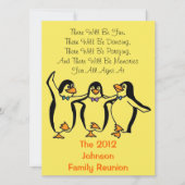 #2踊りペンギンズファミリー懇親会パーティーホテルインフ 招待状 (正面)