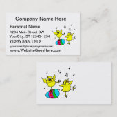 2踊るひよこおよびイースターegg.png 名刺 (正面/裏面)