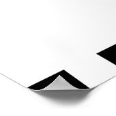 2速スピード制限標識を上げるカーレース ポスター (角)