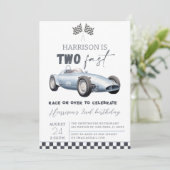 2速レースカーボーイ2nd誕生日 招待状 (スタンド正面)