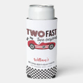 2速レースカー第2誕生日 スリム缶クーラー (Seltzer正面)