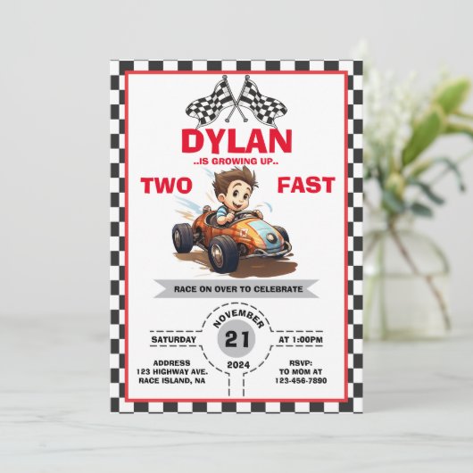 2速招待状 招待状 (スタンド正面)