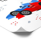 2速2回目の誕生日の好意サイン ポスター (角)