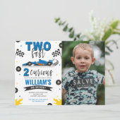 2速2枚の好奇心に満ちた青い写真 招待状 (スタンド正面)