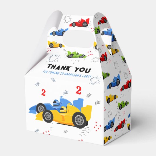2速2番目の誕生日の子供レーシングカー名お気に入り フェイバーボックス (裏面サイド)