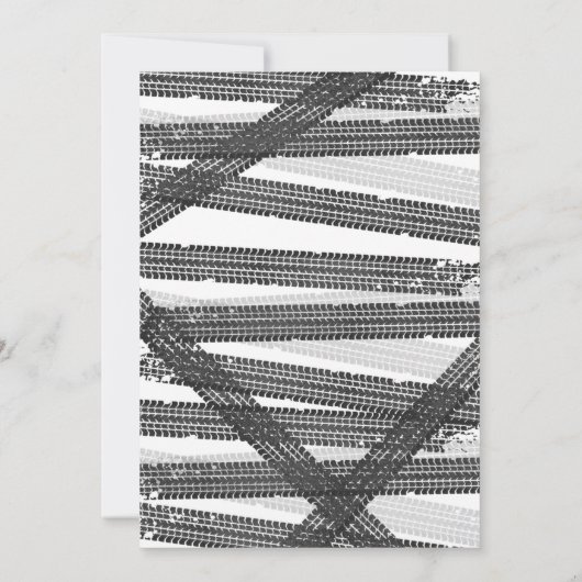 2速2番目の誕生日パーティーグリーンレースカーパーティー 招待状 (裏面)