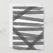 2速2番目の誕生日パーティーピンクレースカーパーティー 招待状 (裏面)