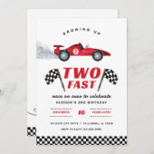 2速2番目の誕生日招待状 招待状 (正面/裏面)