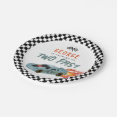 2速2番目の誕生日 – ホットカーパーティー ペーパープレート (アングル)