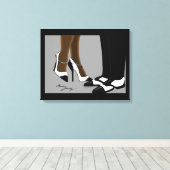 2連エレガント伸キャンバス印刷 キャンバスプリント (インサイチュ (ウッドフロア))