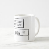 2進化ASCIIの本当のギーク コーヒーマグカップ (正面右)