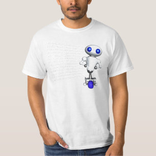 2進符号と円形 Tシャツ