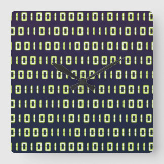 2進符号の時計 スクエア壁時計