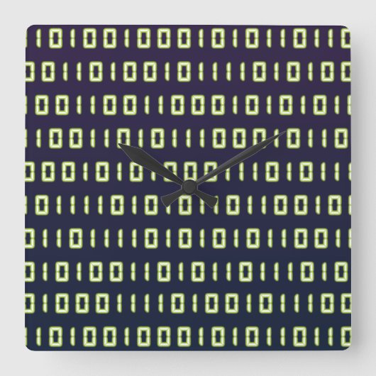 2進符号の時計 スクエア壁時計 (正面)