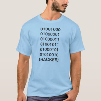 2進符号のTシャツのハッカー Tシャツ