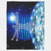 2進符号 フリースブランケット (正面)