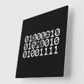 2進BRO スクエア壁時計 (傾斜)