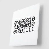 2進BRO スクエア壁時計 (傾斜)