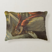 2違うヴィンテージビクトリアン童話デザイン アクセントクッション (正面)