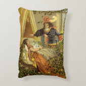 2違うヴィンテージビクトリアン童話デザイン アクセントクッション (裏面(縦))