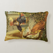 2違うヴィンテージビクトリアン童話デザイン アクセントクッション (裏面)