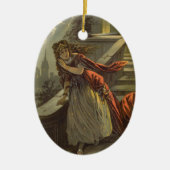 2違うヴィンテージビクトリアン童話デザイン セラミックオーナメント (正面)